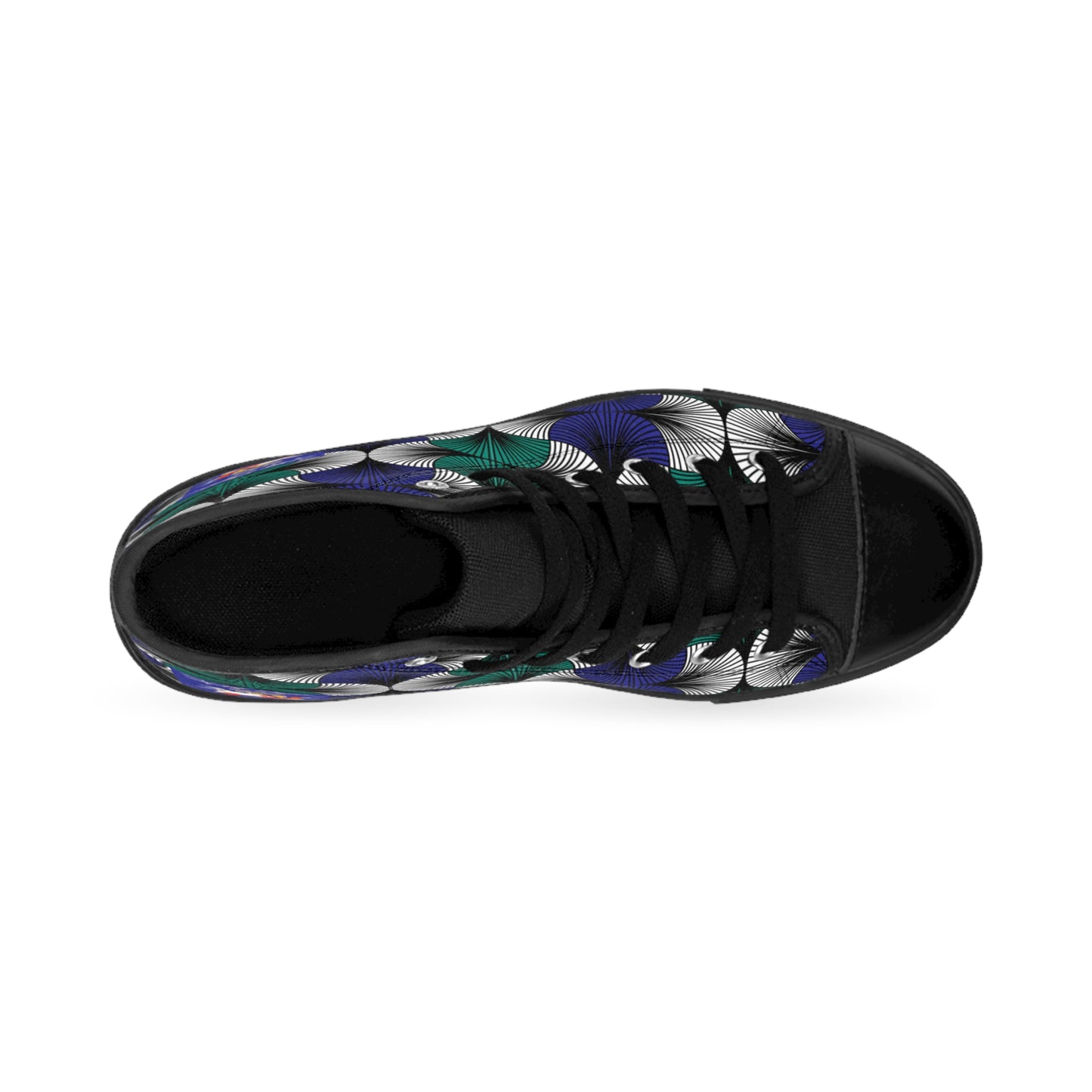 Turah Is - Royal Blue Kente Designed High-Top Sneakers for Men - Biblical Principles Collection