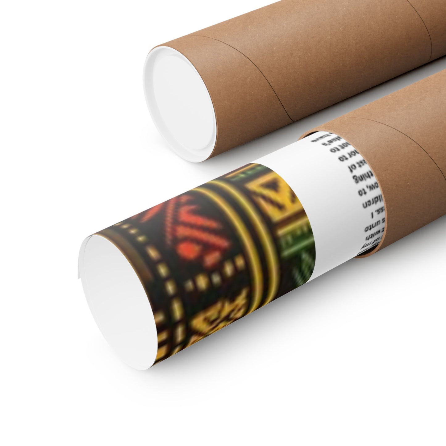 Marriage Ketubah- Black and Red Kente Ketubah Scrolls (Paleo Hebrew and English)- Qodesh Union Collection