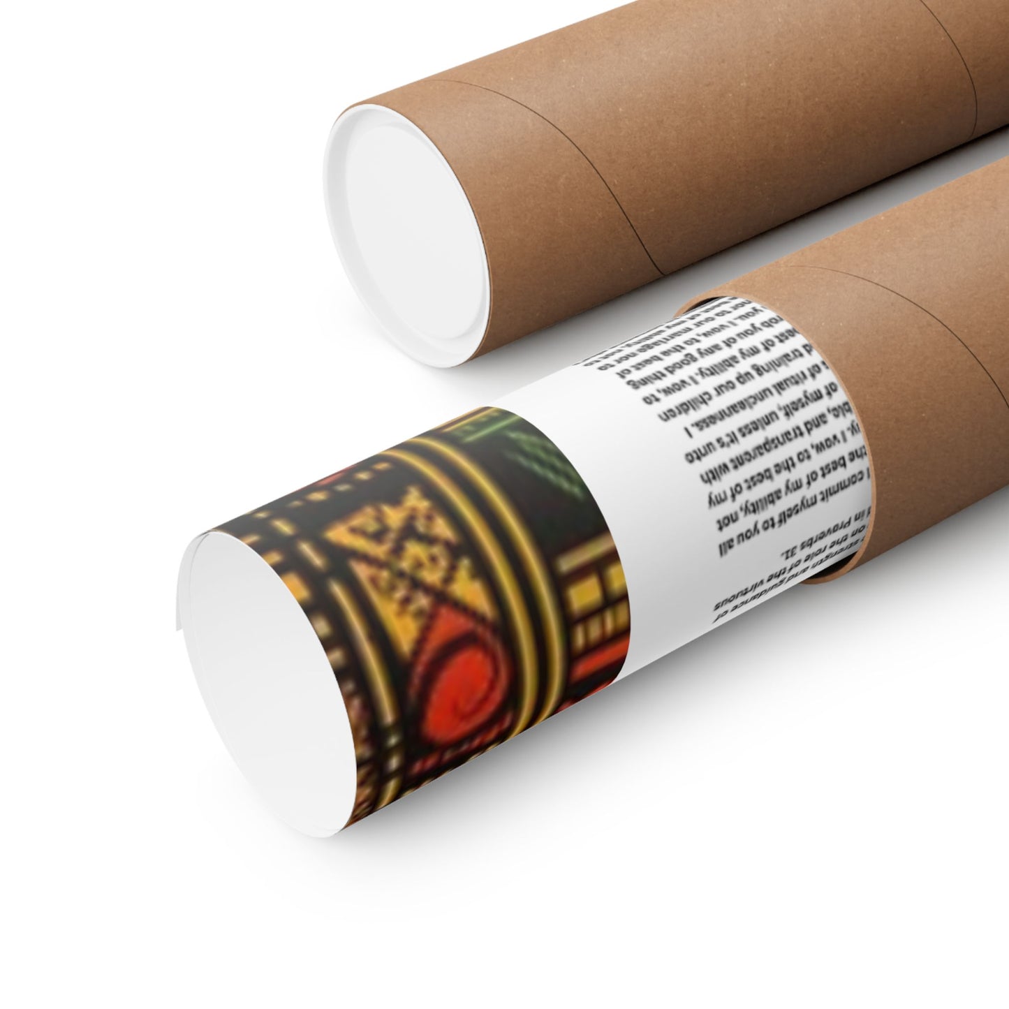 Marriage Ketubah- Black and Red Kente Ketubah Scrolls (Paleo Hebrew and English)- Qodesh Union Collection