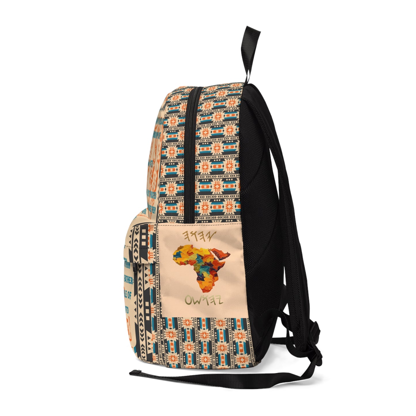 Call To Repentance - Orange Kente Unisex Classic Backpack - Scriptural Affirmations Collection