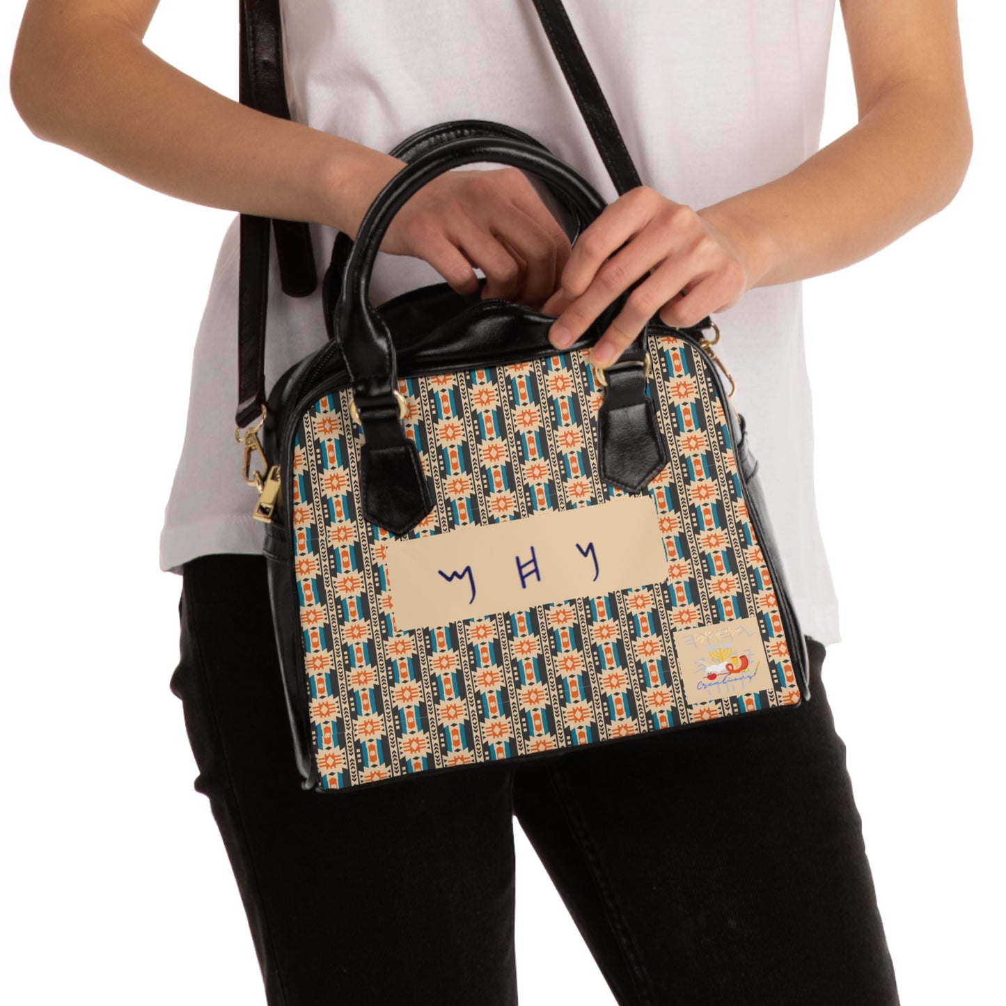 Call to Repentance - Orange Kente Shoulder Handbag - Biblical Principles Collection