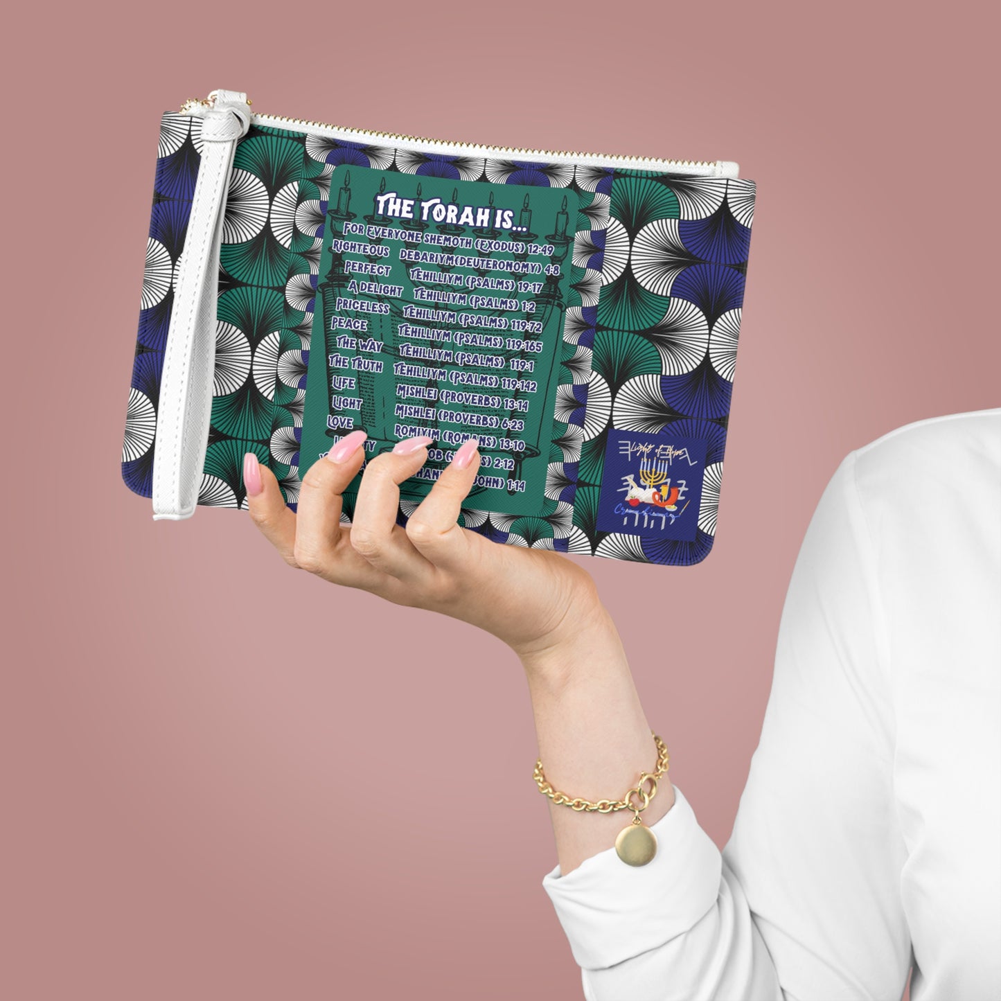 Torah Is - Royal Blue Kente Clutch Bag - Biblical Principles Collection