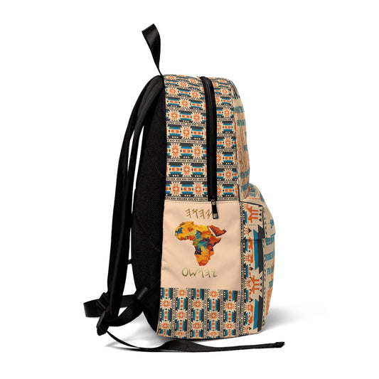 Call To Repentance - Orange Kente Unisex Classic Backpack - Scriptural Affirmations Collection