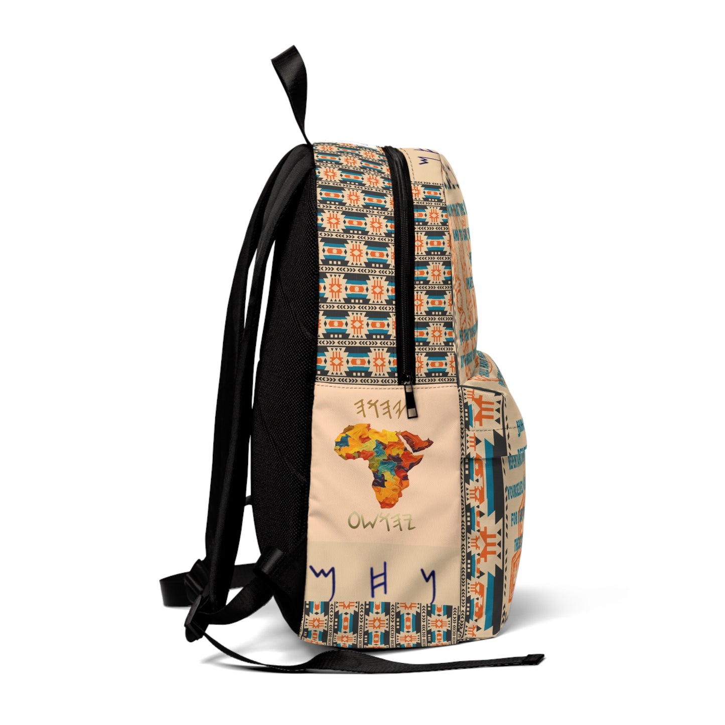Call To Repentance - Orange Kente Unisex Classic Backpack - Scriptural Affirmations Collection