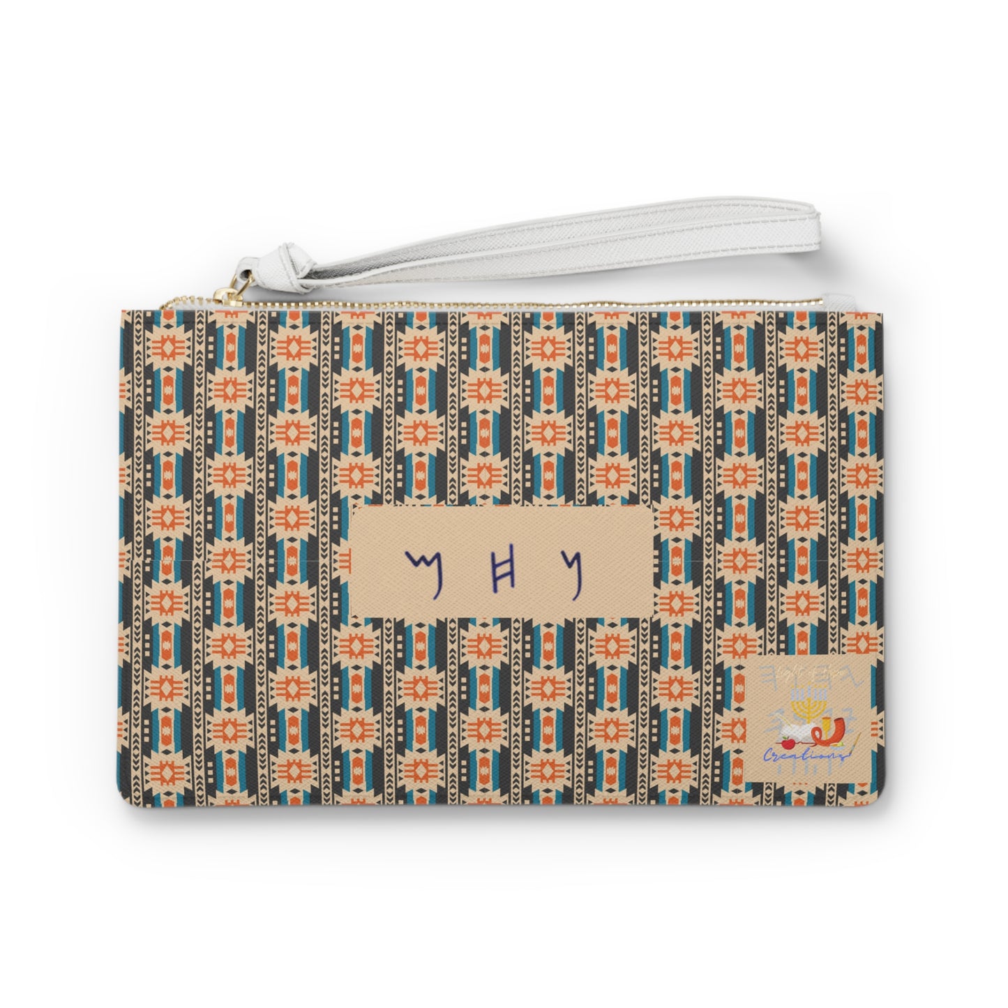 Call To Repentance - Orange Kente PU Leather Clutch Bag - Biblical Principles Collection